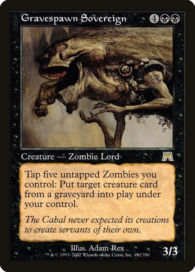 Image for Gravespawn Sovereign (Onslaught) (152) - Magic: The Gathering