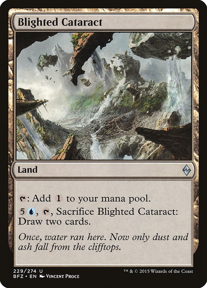 Image for Blighted Cataract (Battle for Zendikar) (229) - Magic: The Gathering