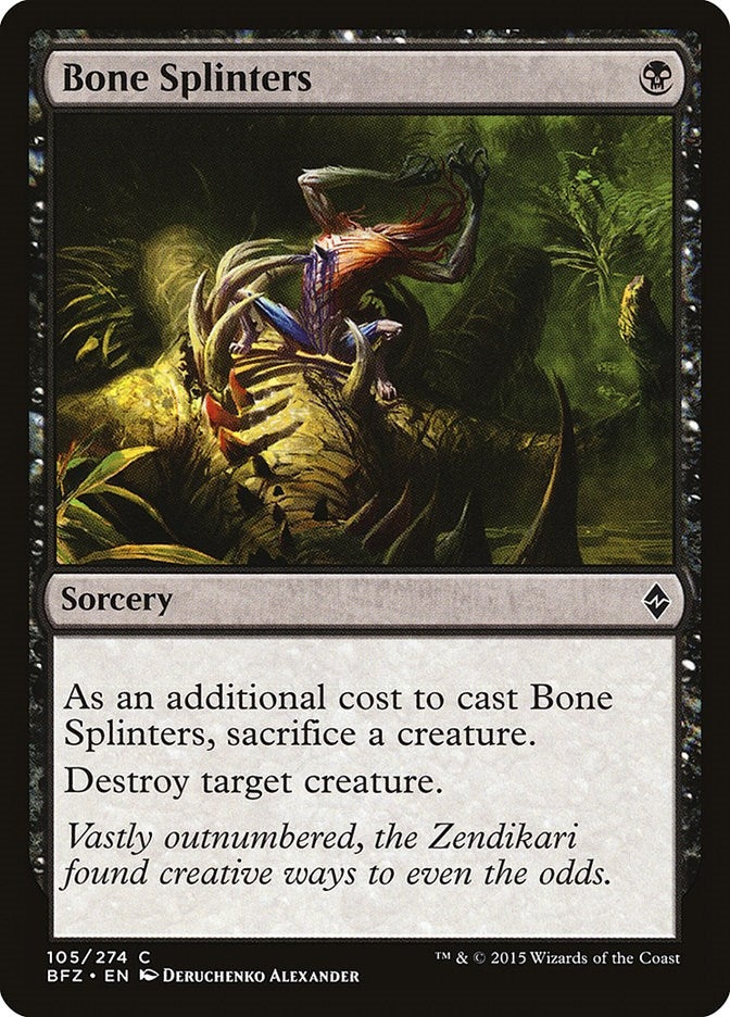 Image for Bone Splinters (Battle for Zendikar) (105) - Magic: The Gathering
