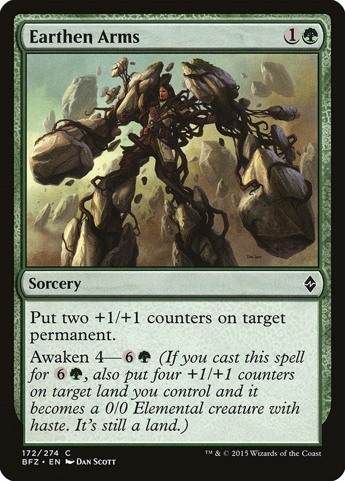 Image for Earthen Arms (Battle for Zendikar) (172) - Magic: The Gathering