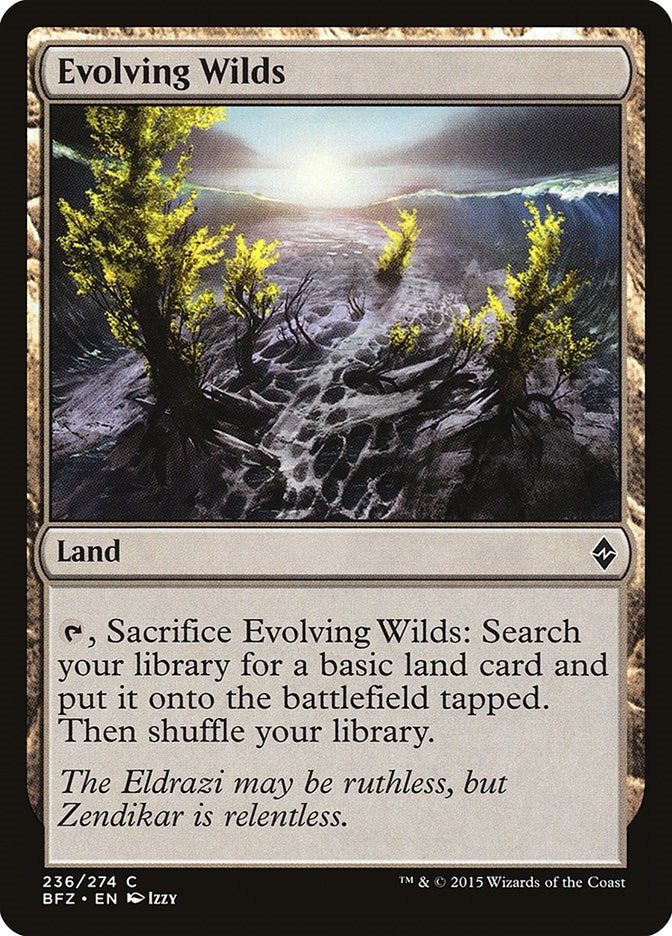 Image for Evolving Wilds (Battle for Zendikar) (236) - Magic: The Gathering