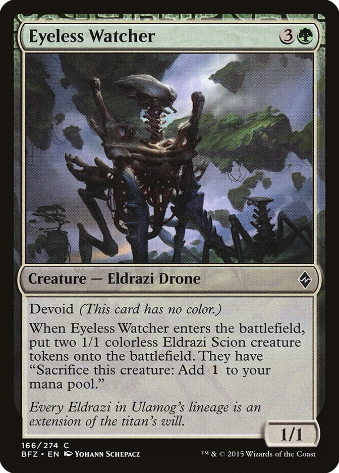 Image for Eyeless Watcher (Battle for Zendikar) (166) - Magic: The Gathering
