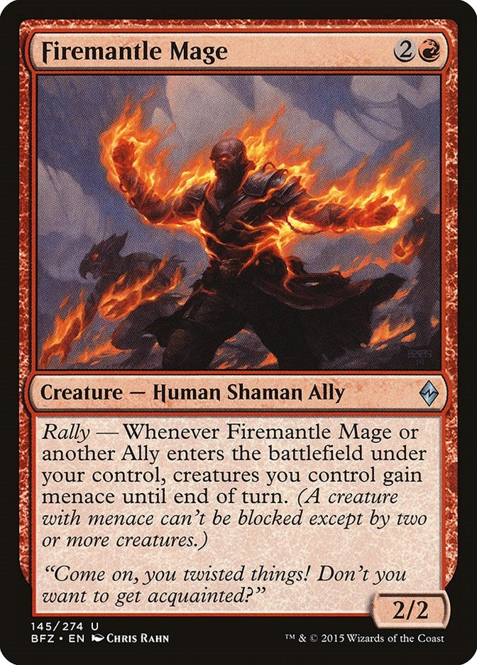 Image for Firemantle Mage (Battle for Zendikar) (145) - Magic: The Gathering