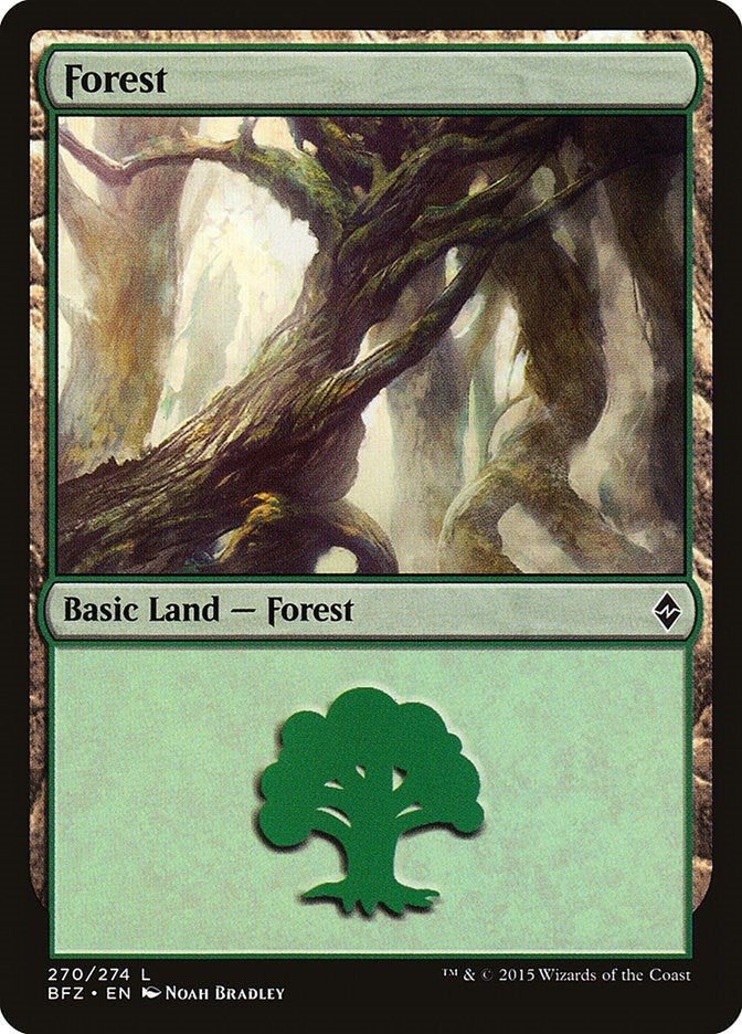 Image for Forest (270) (Battle for Zendikar) (270) - Magic: The Gathering