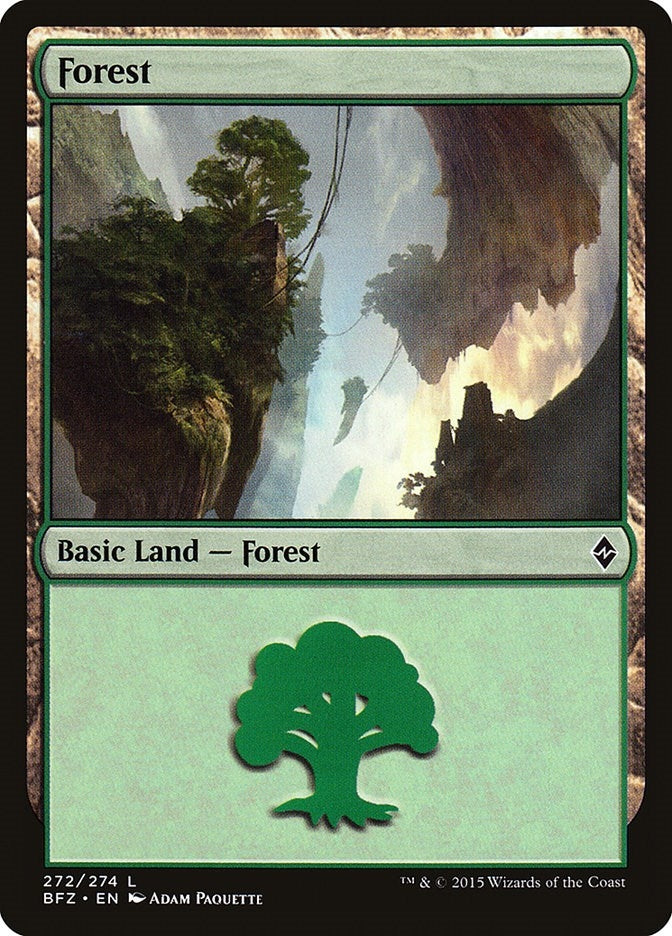 Image for Forest (272) (Battle for Zendikar) (272) - Magic: The Gathering