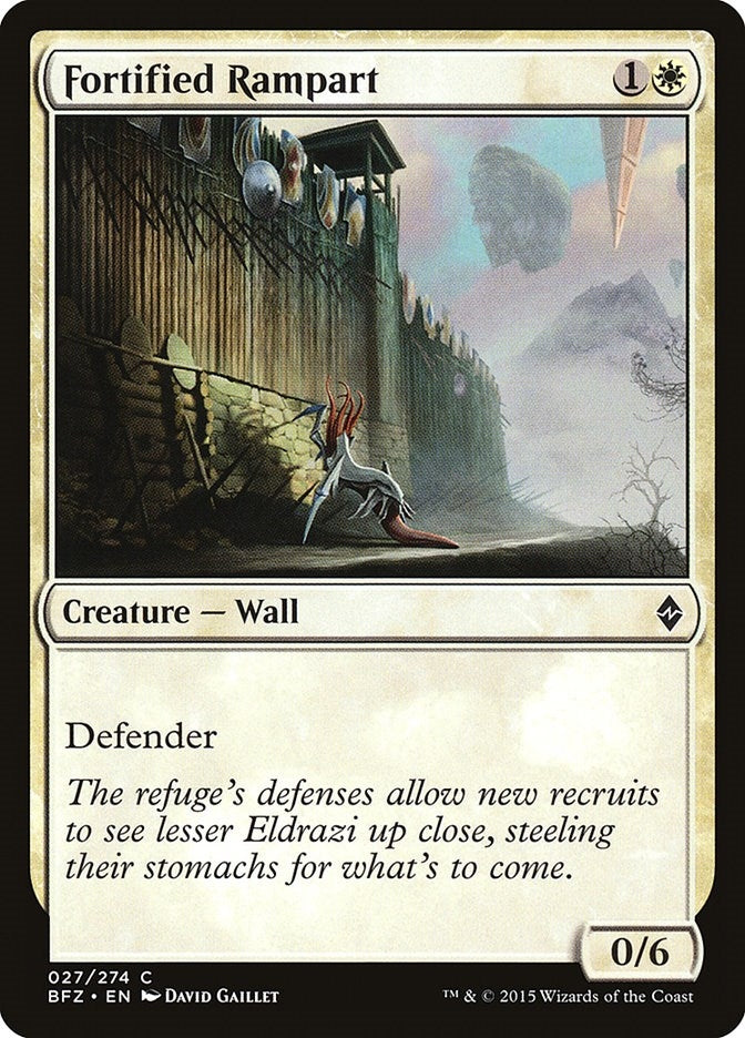 Image for Fortified Rampart (Battle for Zendikar) (27) - Magic: The Gathering