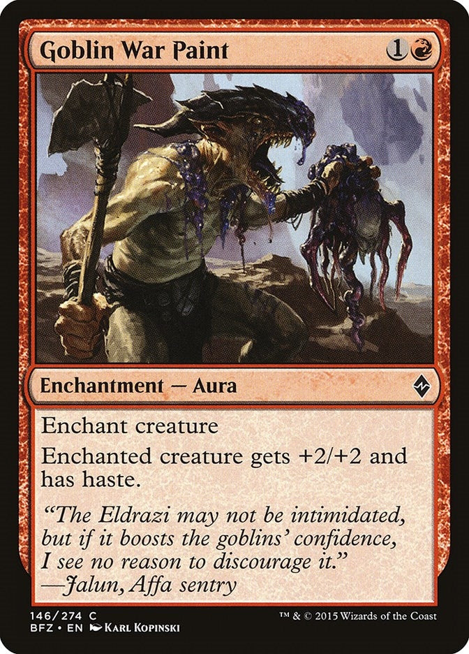 Image for Goblin War Paint (Battle for Zendikar) (146) - Magic: The Gathering