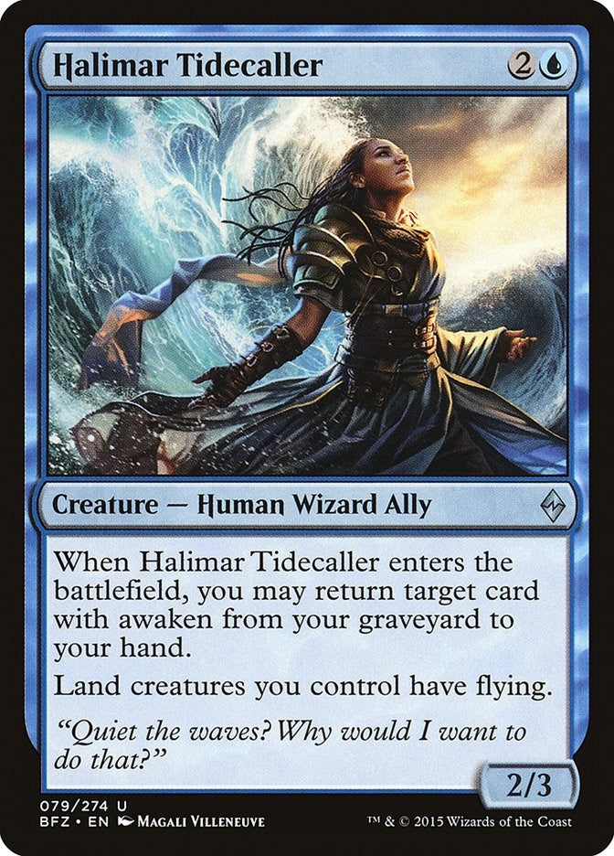 Image for Halimar Tidecaller (Battle for Zendikar) (79) - Magic: The Gathering