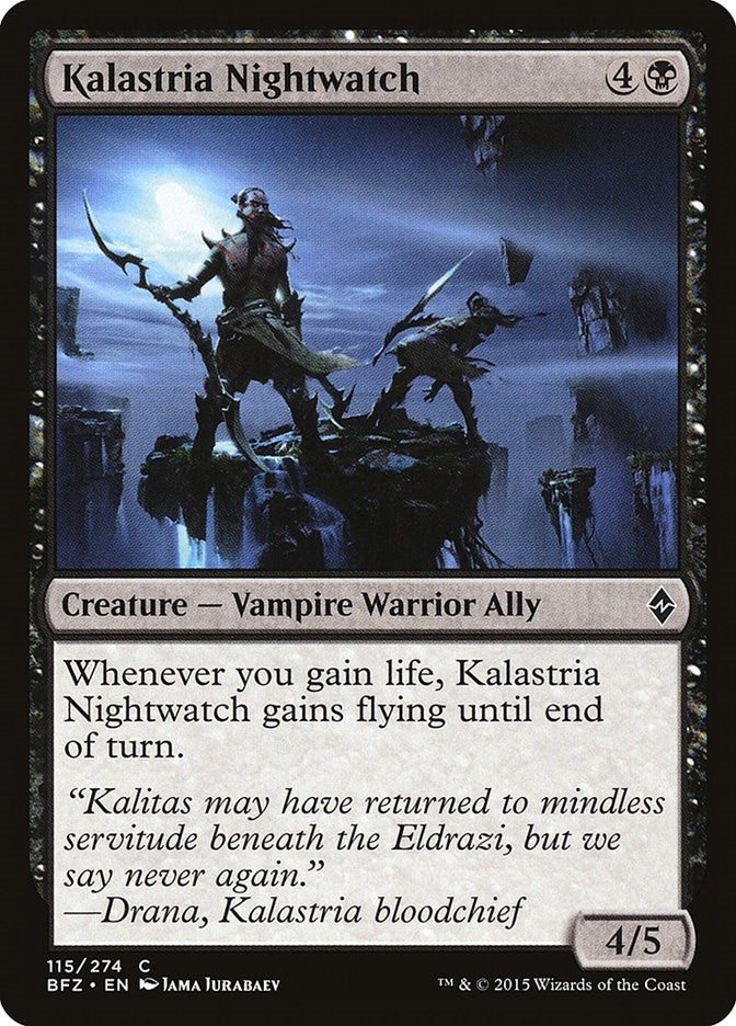 Image for Kalastria Nightwatch (Battle for Zendikar) (115) - Magic: The Gathering