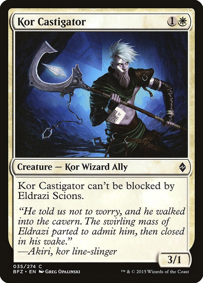 Image for Kor Castigator (Battle for Zendikar) (35) - Magic: The Gathering
