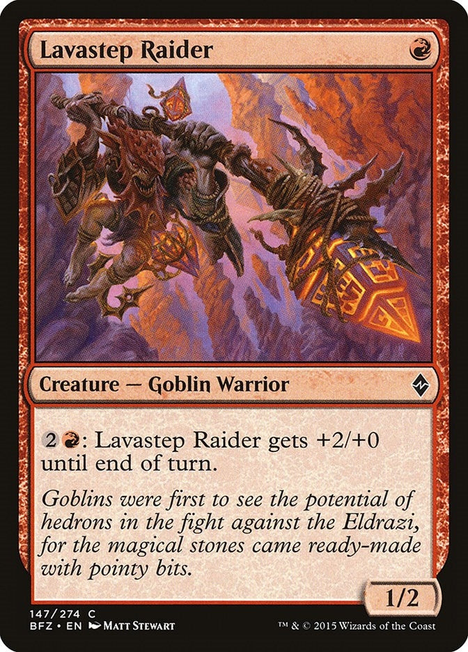 Image for Lavastep Raider (Battle for Zendikar) (147) - Magic: The Gathering