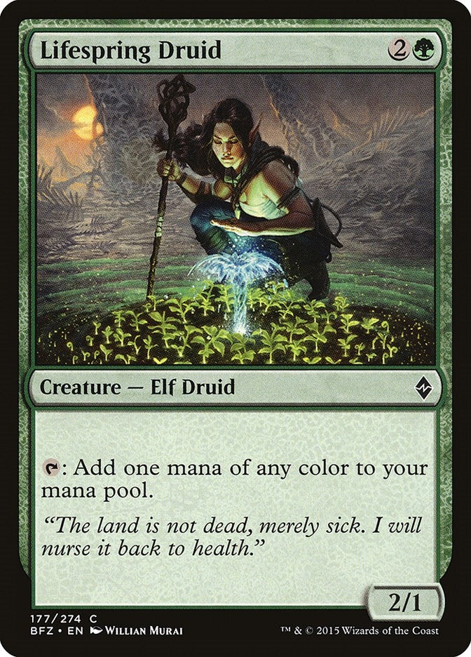Image for Lifespring Druid (Battle for Zendikar) (177) - Magic: The Gathering