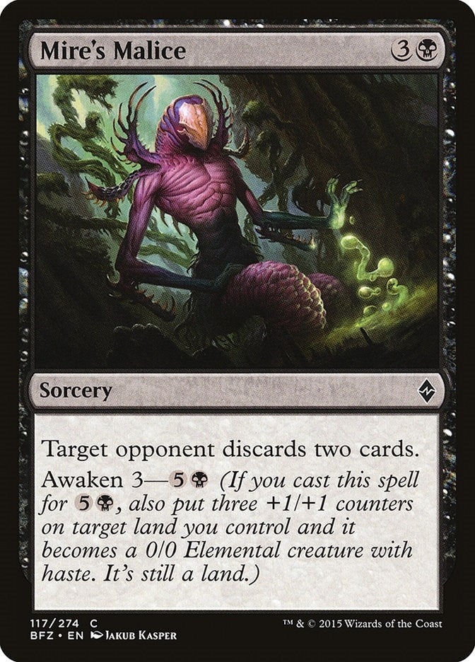 Image for Mire's Malice (Battle for Zendikar) (117) - Magic: The Gathering