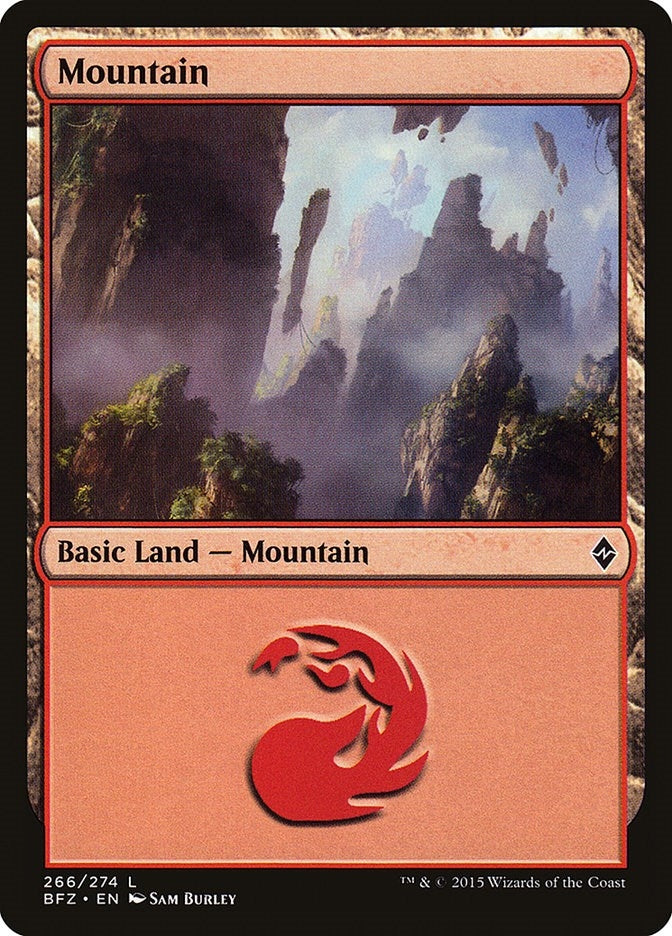 Image for Mountain (266) (Battle for Zendikar) (266) - Magic: The Gathering