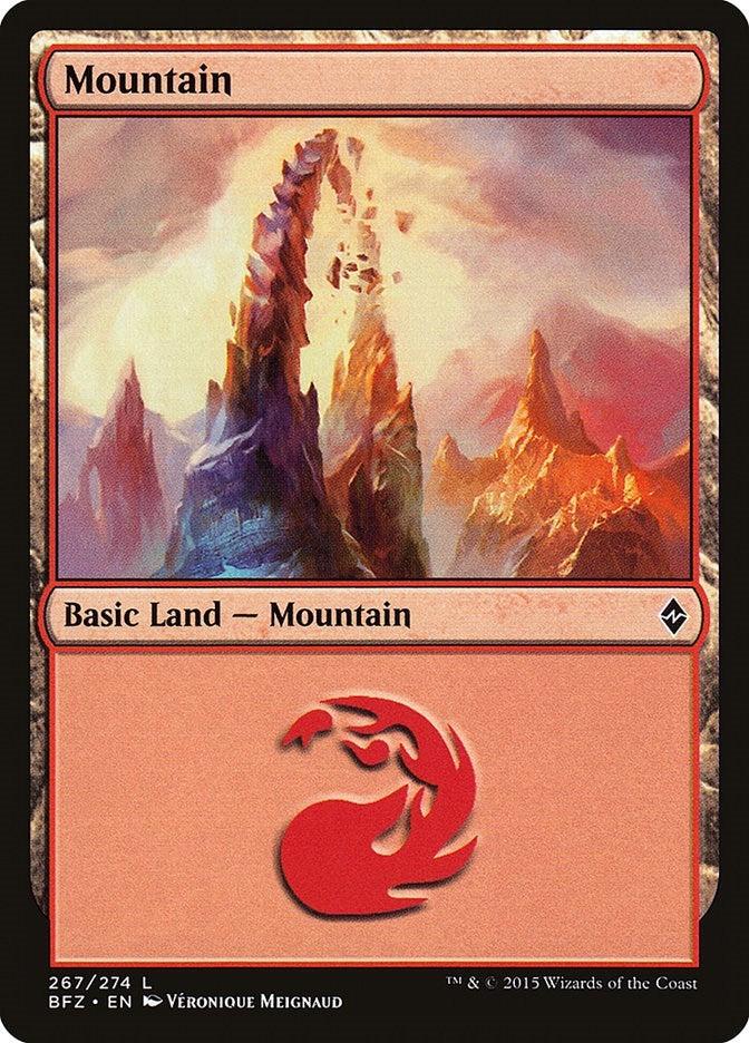 Image for Mountain (267) (Battle for Zendikar) (267) - Magic: The Gathering