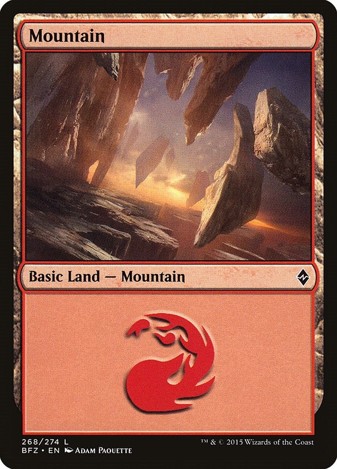 Image for Mountain (268) (Battle for Zendikar) (268) - Magic: The Gathering