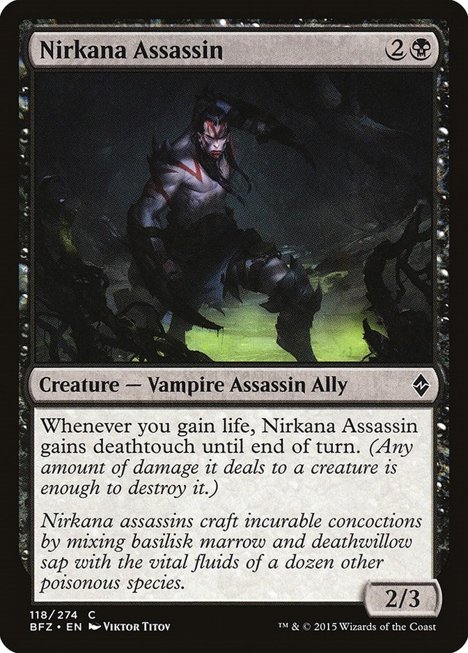 Image for Nirkana Assassin (Battle for Zendikar) (118) - Magic: The Gathering