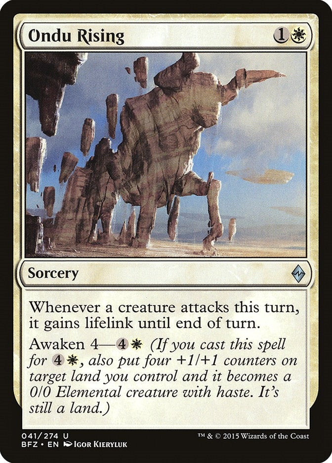 Image for Ondu Rising (Battle for Zendikar) (41) - Magic: The Gathering