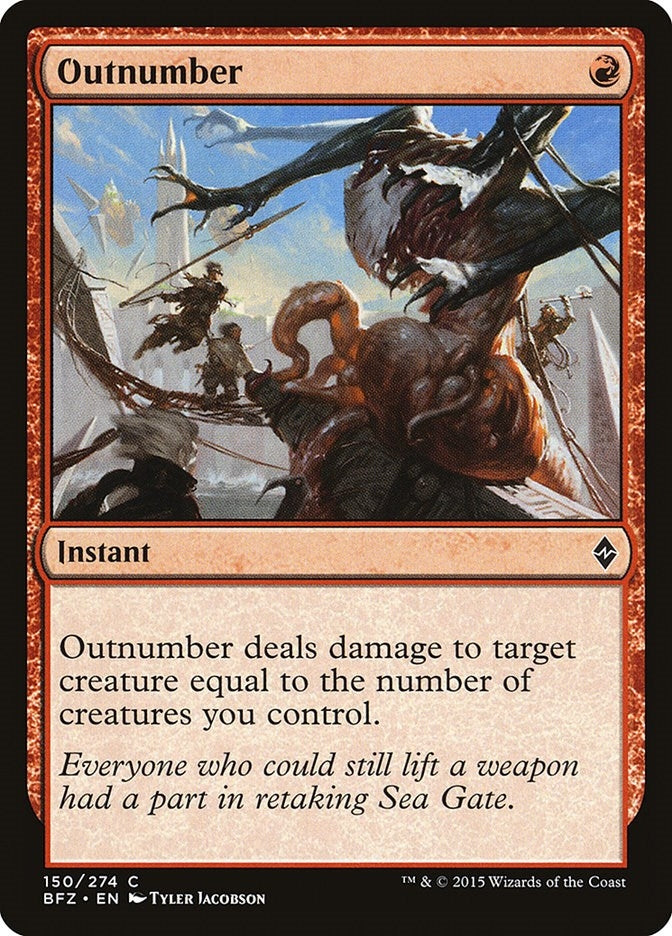Image for Outnumber (Battle for Zendikar) (150) - Magic: The Gathering