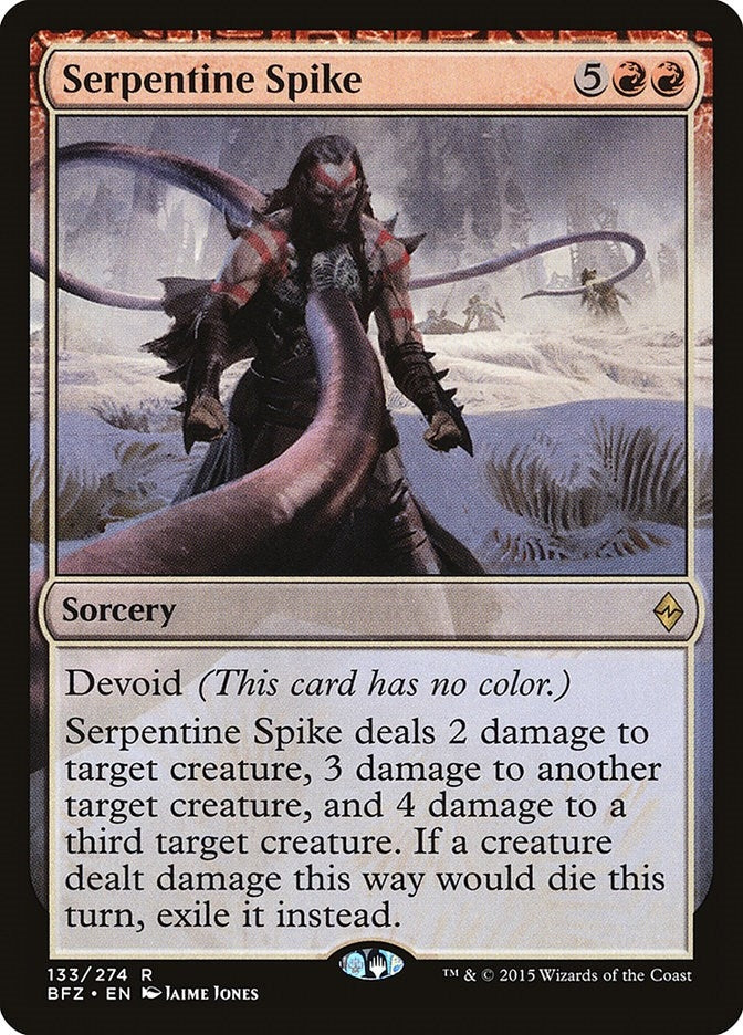 Image for Serpentine Spike (Battle for Zendikar) (133) - Magic: The Gathering