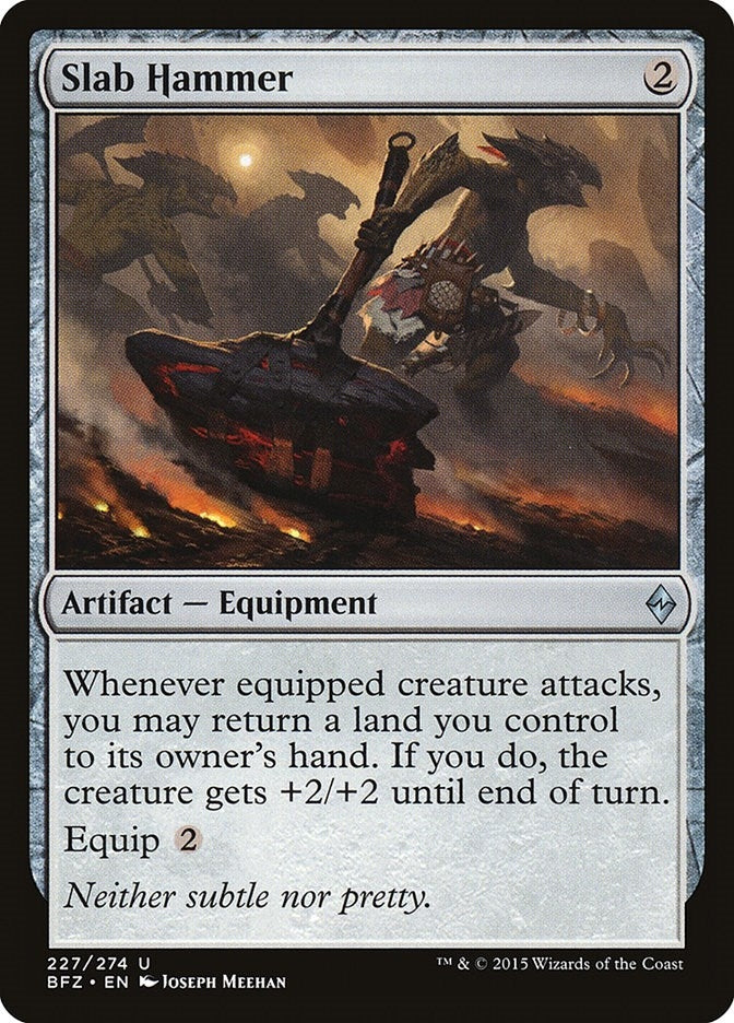 Image for Slab Hammer (Battle for Zendikar) (227) - Magic: The Gathering