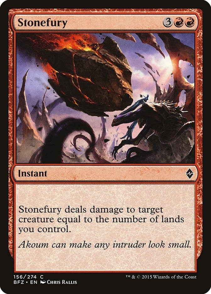 Image for Stonefury (Battle for Zendikar) (156) - Magic: The Gathering