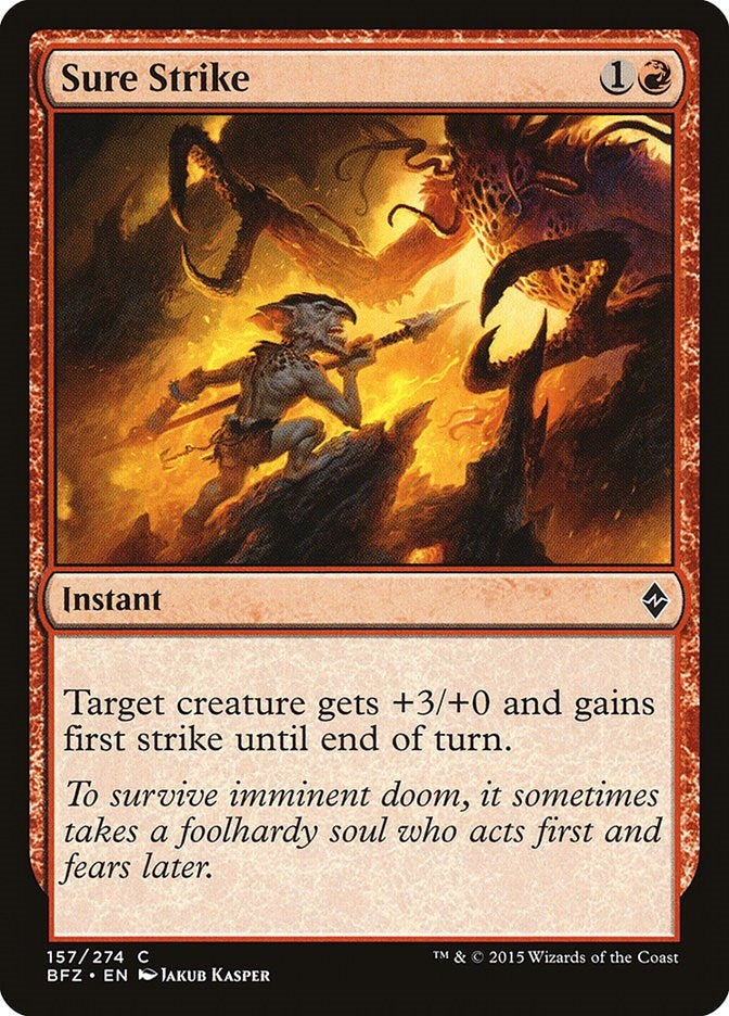 Image for Sure Strike (Battle for Zendikar) (157) - Magic: The Gathering
