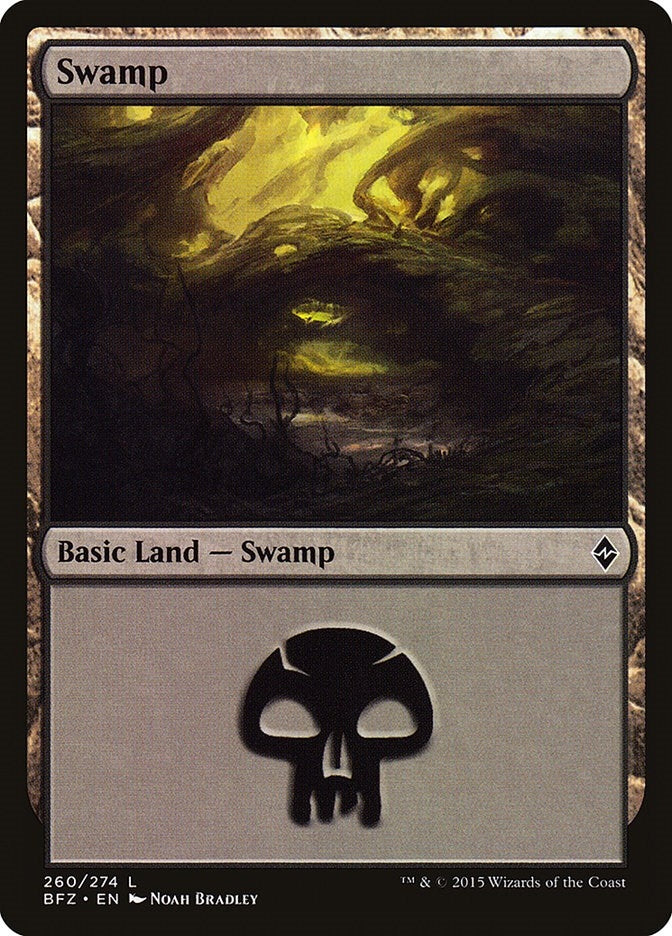 Image for Swamp (260) (Battle for Zendikar) (260) - Magic: The Gathering