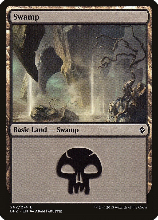 Image for Swamp (262) (Battle for Zendikar) (262) - Magic: The Gathering