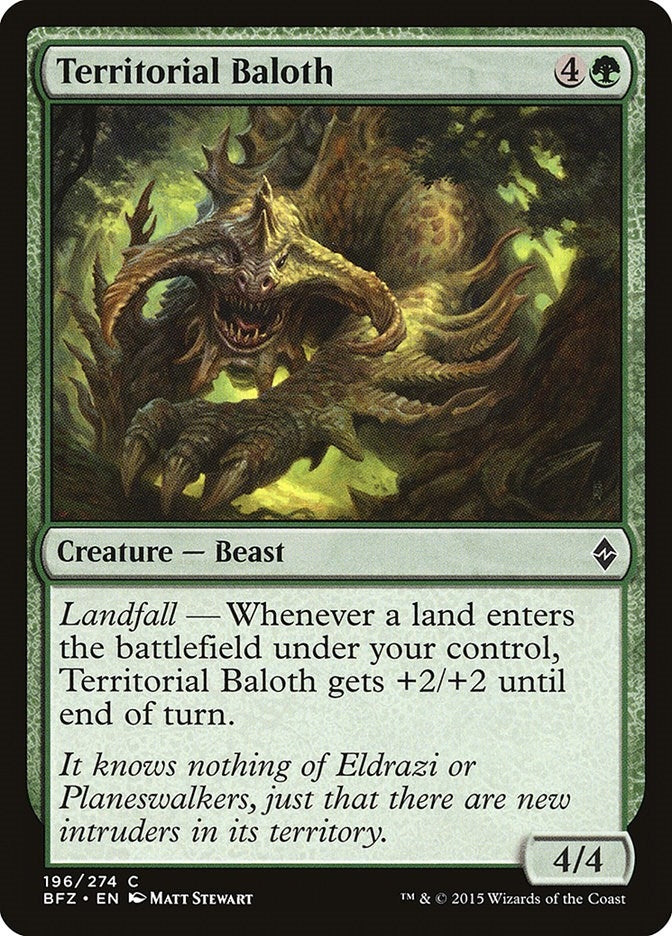 Image for Territorial Baloth (Battle for Zendikar) (196) - Magic: The Gathering