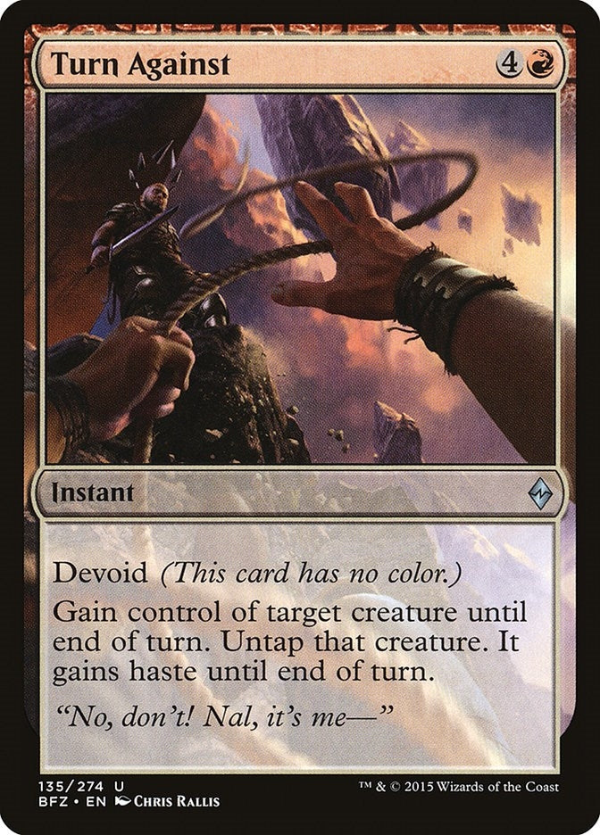 Image for Turn Against (Battle for Zendikar) (135) - Magic: The Gathering