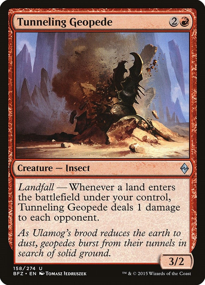 Image for Tunneling Geopede (Battle for Zendikar) (158) - Magic: The Gathering