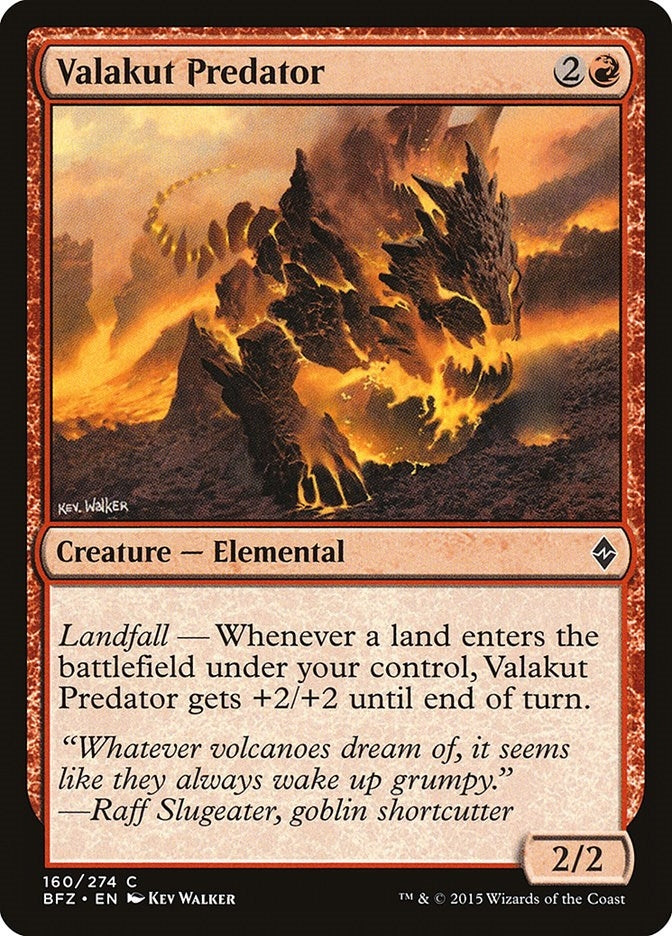 Image for Valakut Predator (Battle for Zendikar) (160) - Magic: The Gathering