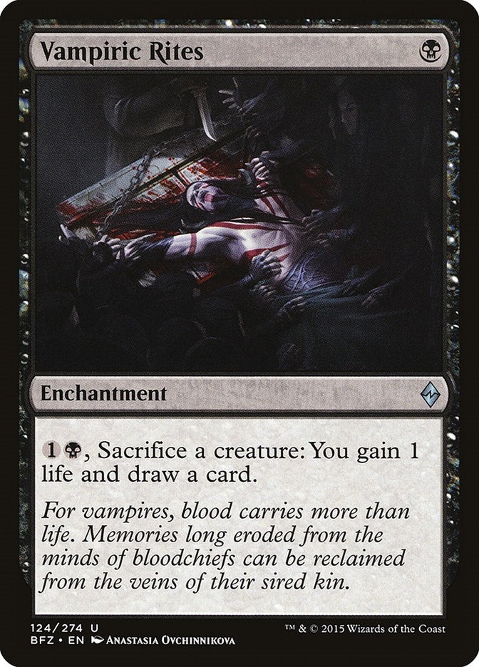 Image for Vampiric Rites (Battle for Zendikar) (124) - Magic: The Gathering