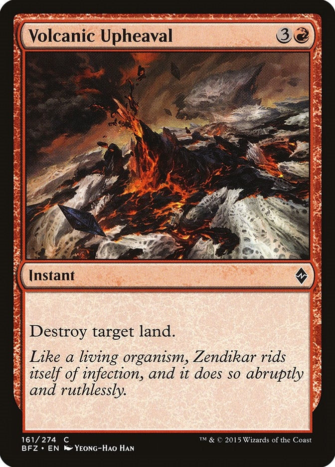 Image for Volcanic Upheaval (Battle for Zendikar) (161) - Magic: The Gathering