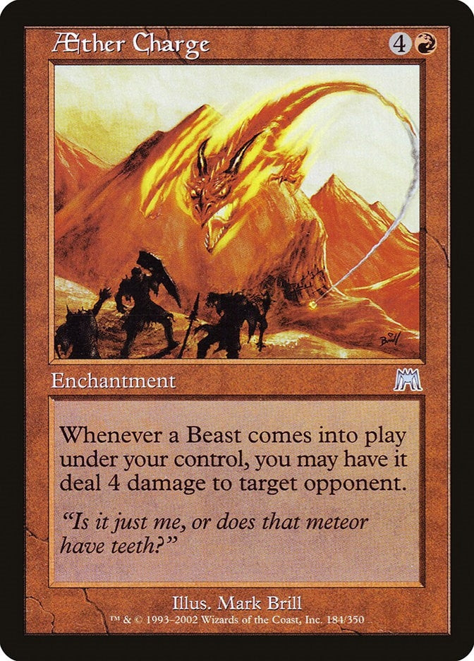 Image for Aether Charge (Onslaught) (184) - Magic: The Gathering