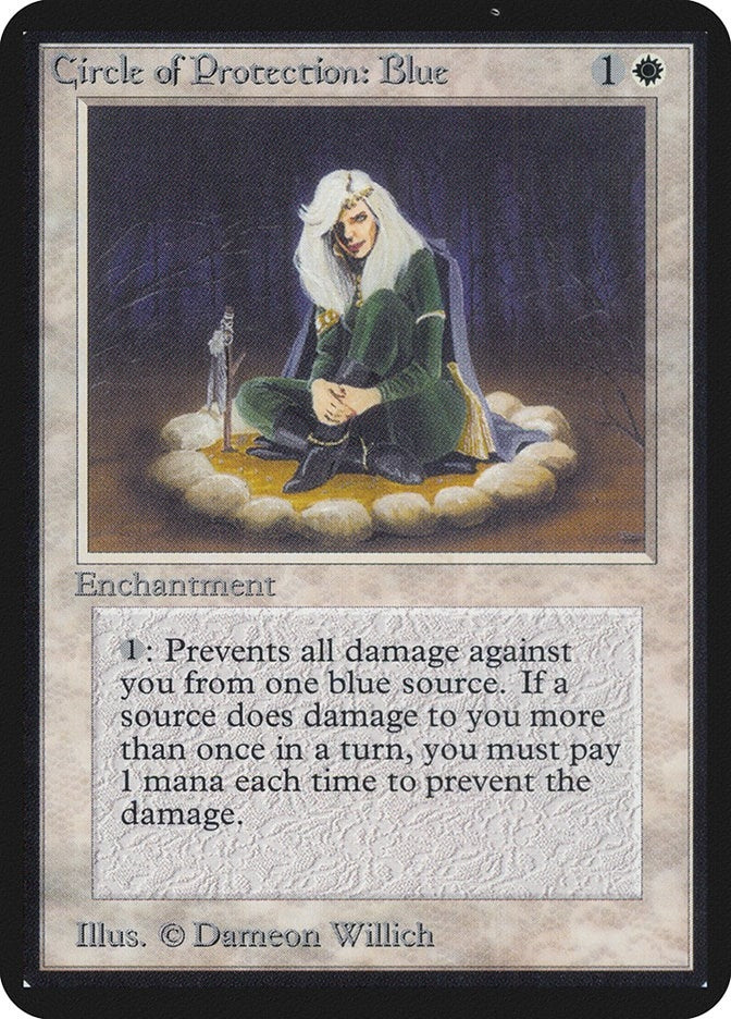 Image for Circle of Protection: Blue (Alpha Edition) - Magic: The Gathering
