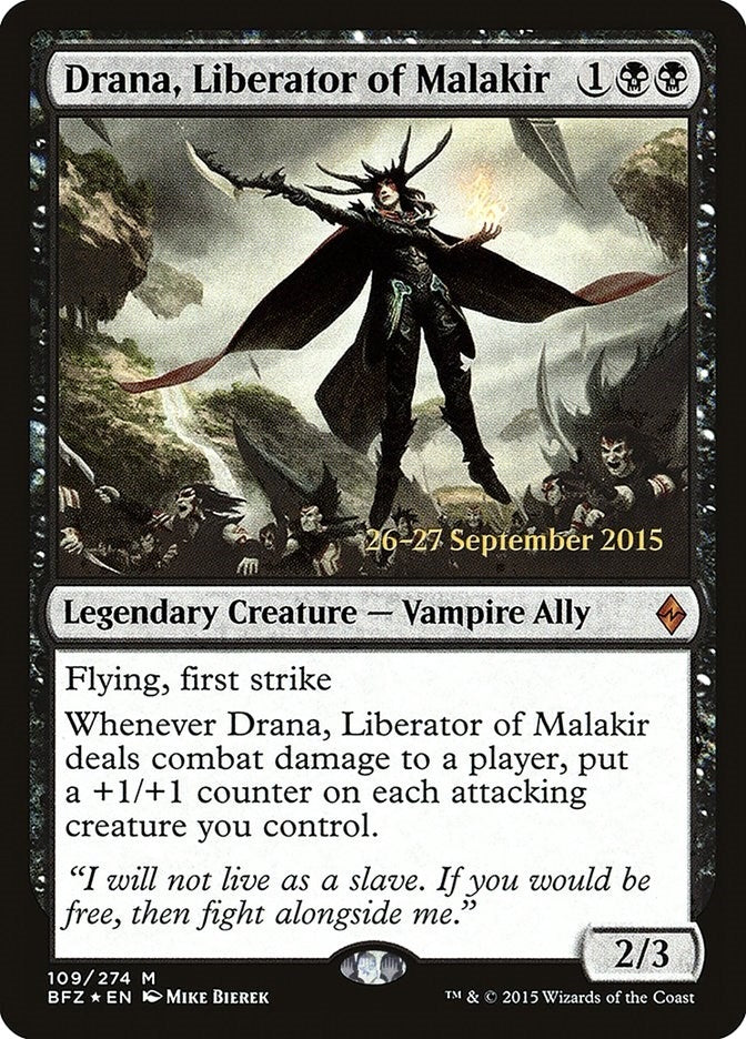 Image for Drana, Liberator of Malakir (Prerelease Cards) (109) - Magic: The Gathering