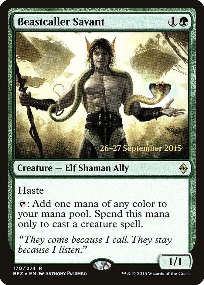 Image for Beastcaller Savant (Prerelease Cards) (170) - Magic: The Gathering