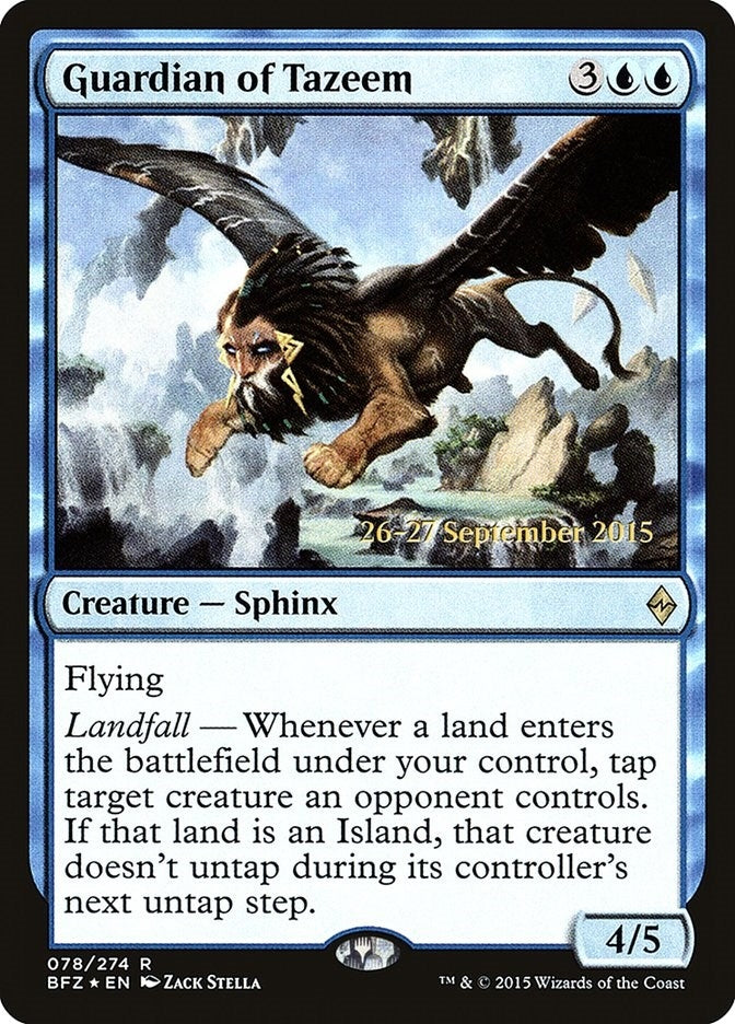 Image for Guardian of Tazeem (Prerelease Cards) (78) - Magic: The Gathering