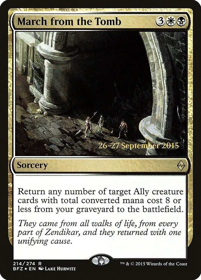 Image for March from the Tomb (Prerelease Cards) (214) - Magic: The Gathering