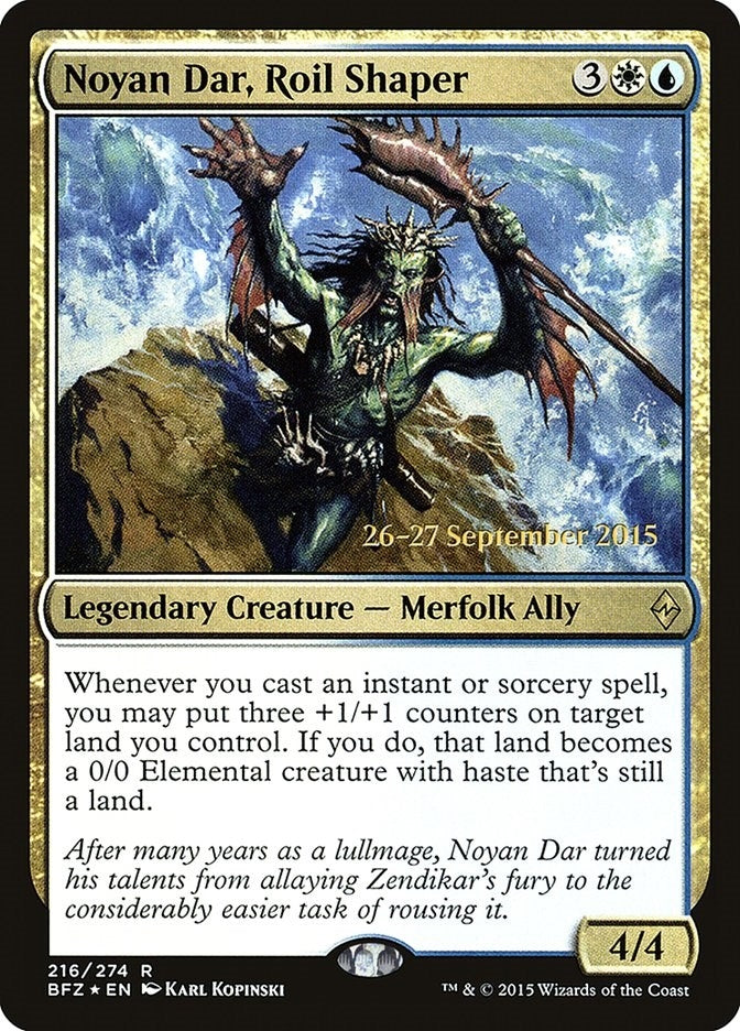 Image for Noyan Dar, Roil Shaper (Prerelease Cards) (216) - Magic: The Gathering