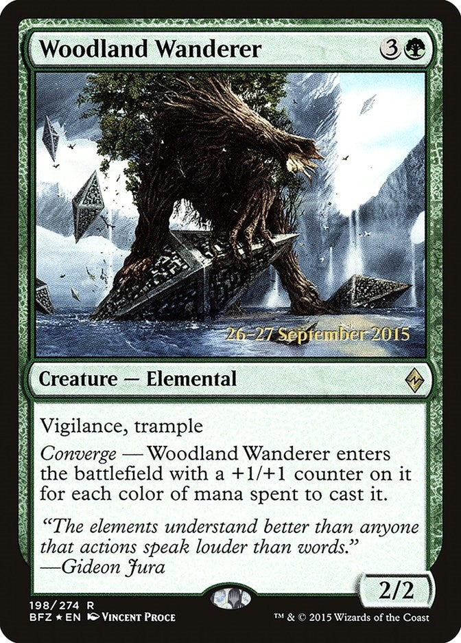 Image for Woodland Wanderer (Prerelease Cards) (198) - Magic: The Gathering