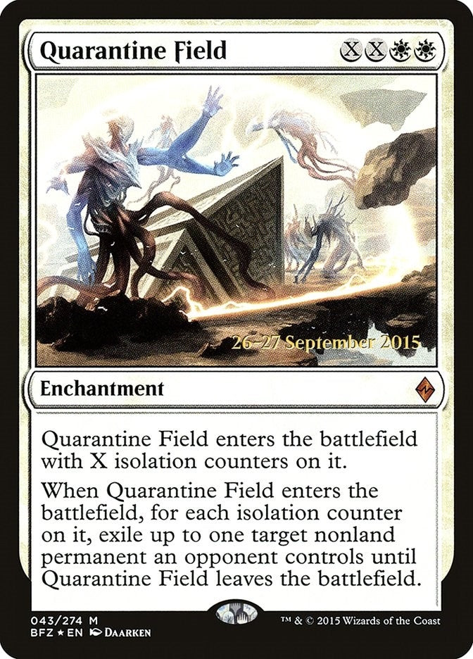Image for Quarantine Field (Prerelease Cards) (43) - Magic: The Gathering
