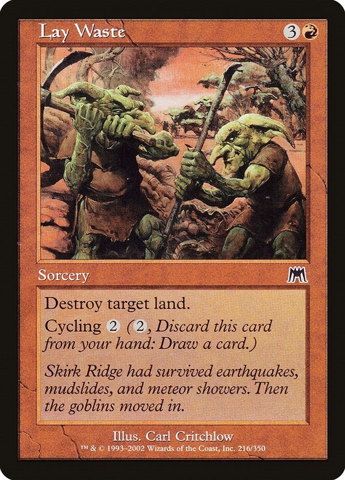 Image for Lay Waste (Onslaught) (216) - Magic: The Gathering