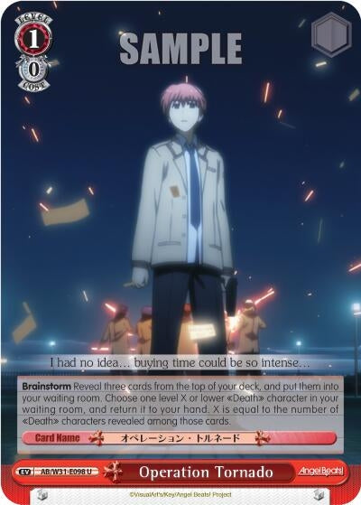 Image for Operation Tornado (Angel Beats! Re:Edit) (AB/W31-E098 U) - Weiss Schwarz
