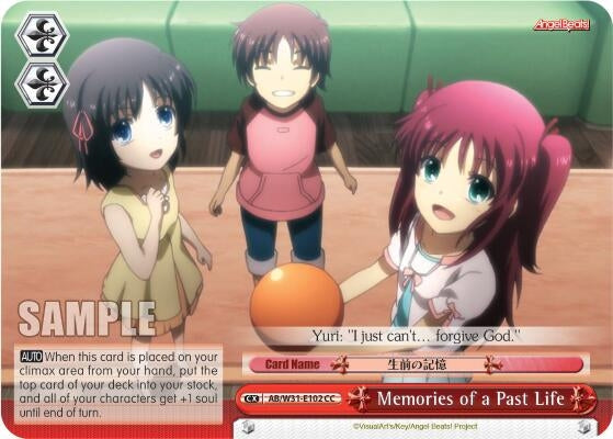 Image for Memories of a Past Life (Angel Beats! Re:Edit) (AB/W31-E102 CC) - Weiss Schwarz