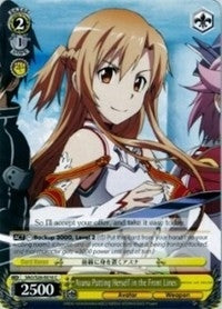 Image for Asuna Putting Herself in the Front Lines (Sword Art Online Vol.2) (SAO/S26-E016 C) - Weiss Schwarz