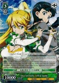 Image for Virtual and Reality, Leafa & Suguha (Sword Art Online Vol.2) (SAO/S26-E022 RR) - Weiss Schwarz