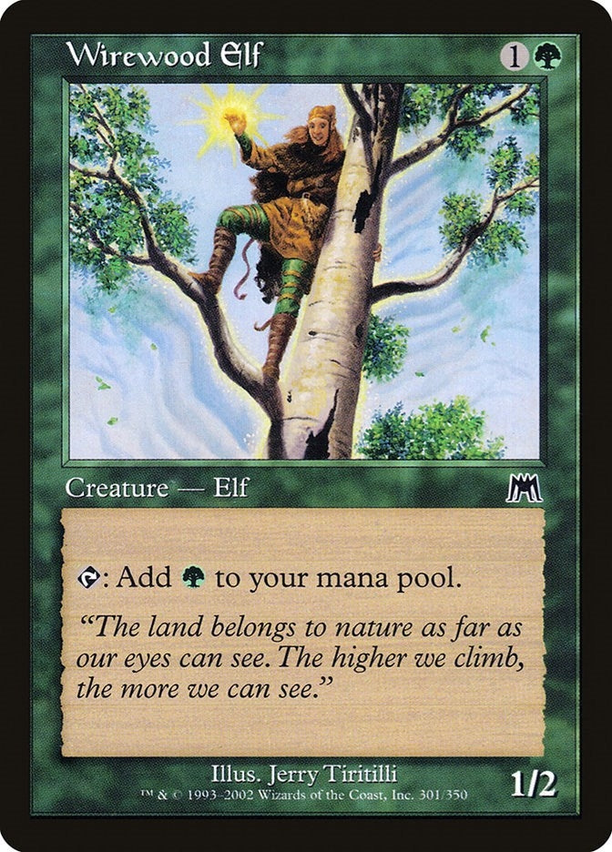 Image for Wirewood Elf (Onslaught) (301) - Magic: The Gathering